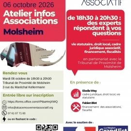 Atelier infos : le programme du 2ème semestre