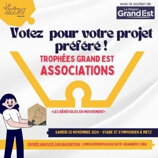 Trophées Grand Est Associations : votez !