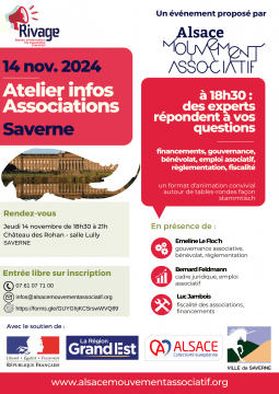 Ateliers infos à Saverne